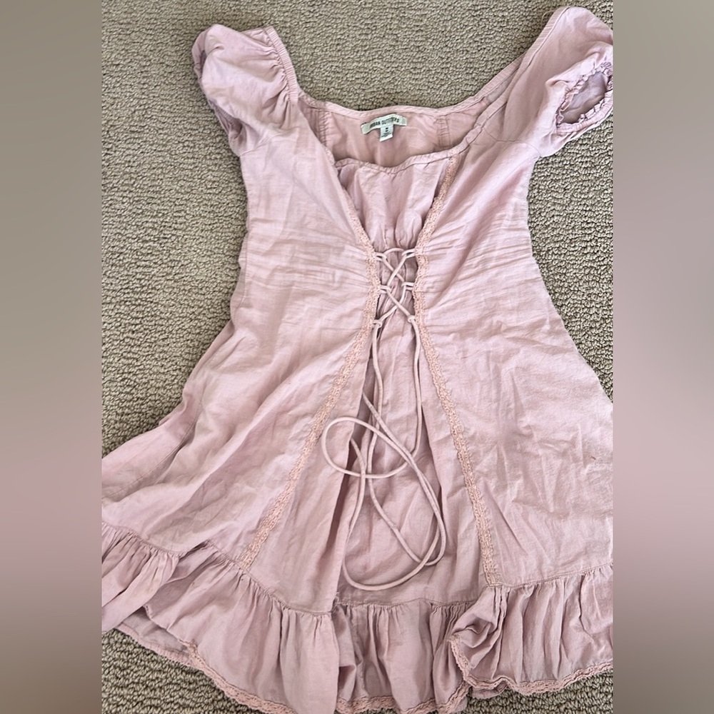 Purple Tie Up Urban Dress